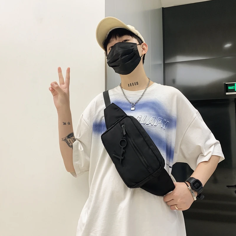 Fashion Outdoor  Waterproof Travel gym Designer Customized logo Chest bag vest satchel neutral Waist bag