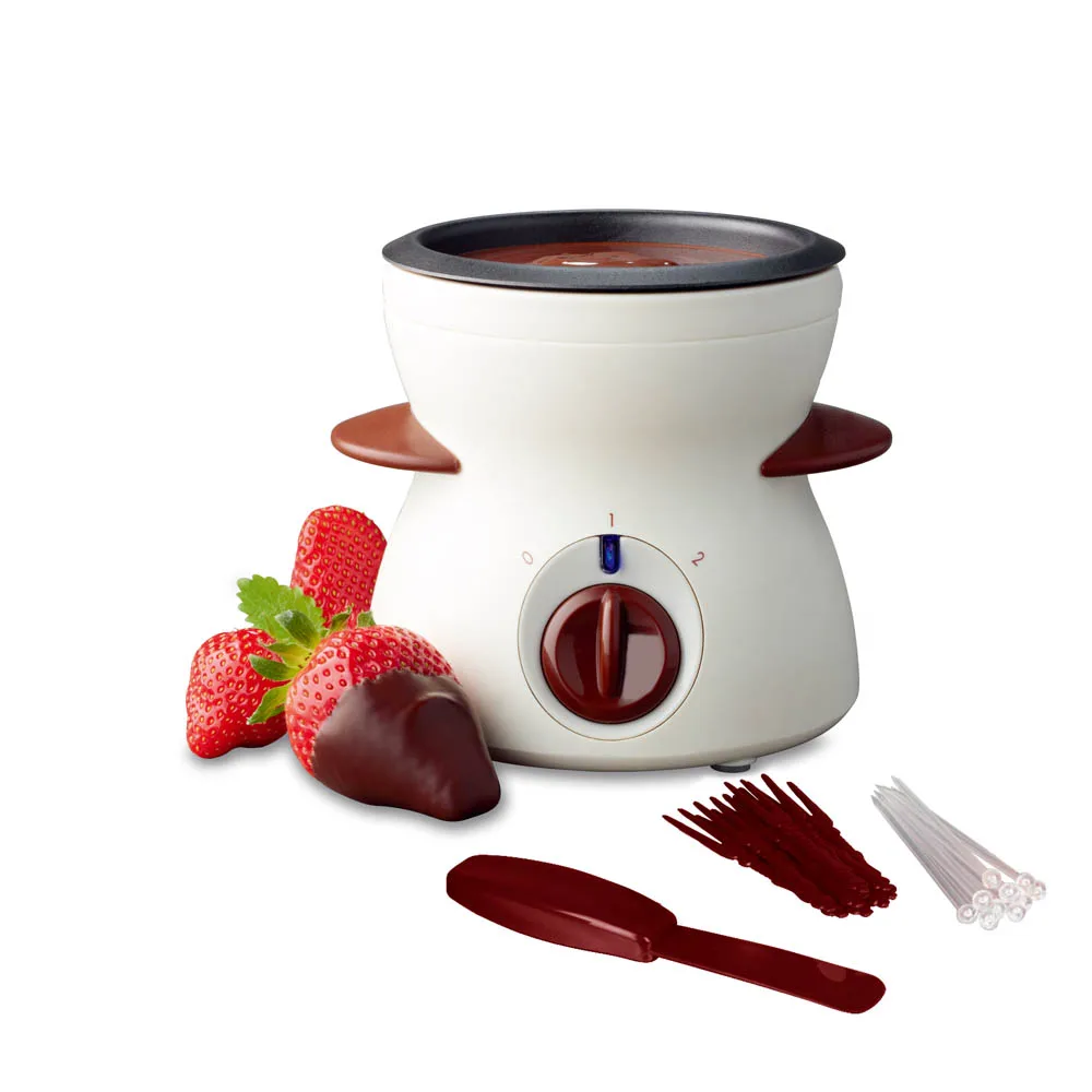 Electric Chocolate Melter Maker 350ml Best Gift Party DIY Choco Candy Cheese Fondue Machine Automatic Melting Pot With Fork