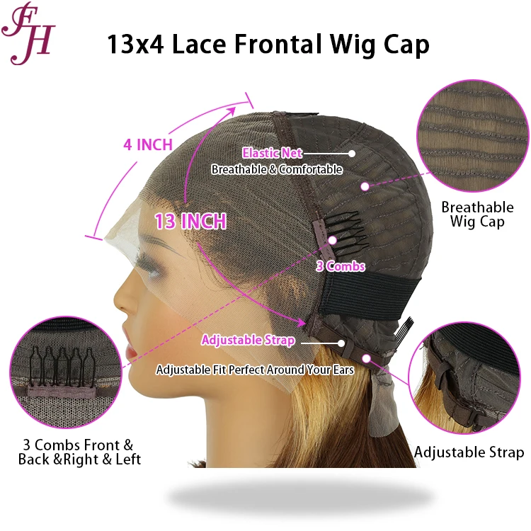 FH wholesale vietnamese bone straight bob wigs ombre color 10 inch short bob wig weaves and wig