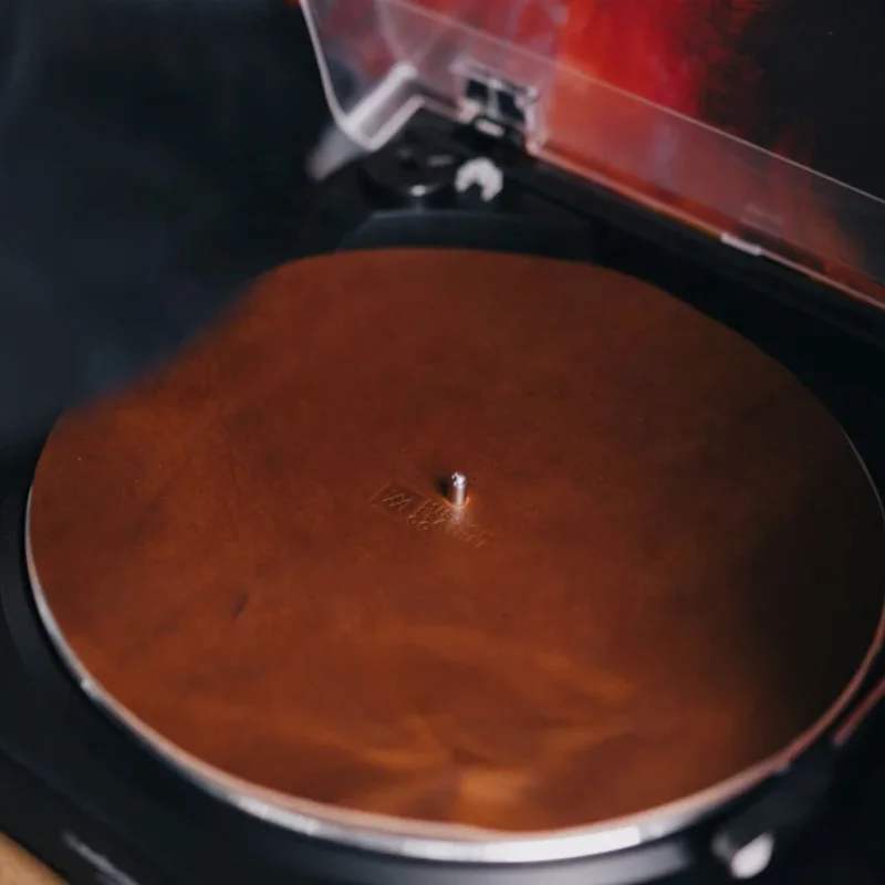 Leather Turntable Slip Mat Novelty Vinyl Record Display Turn Plate Mat Upgrade Perfect Gift for DJ