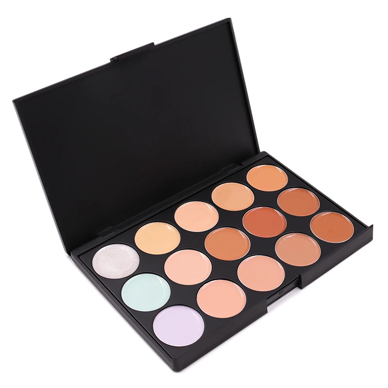 High quality concealer private label 15 Colors makeup cream concealer contour powder palette