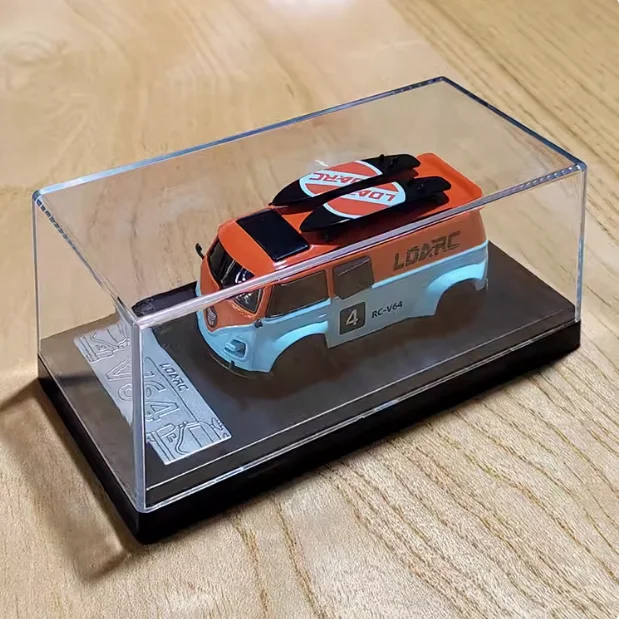 V64 1:64 Масштаб Мини RC RTR хобби пульт дистанционного управления модель автомобиля RGB Освещение с DIY сменный корпус (Grey)