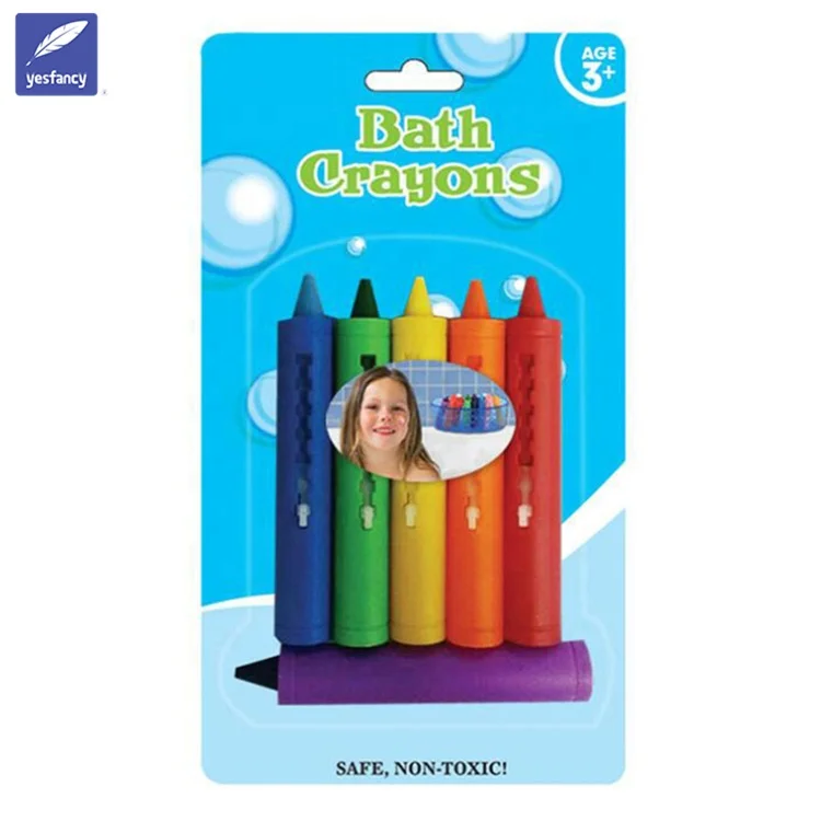 Wholesale 6 colors bath crayons case colorful crayon
