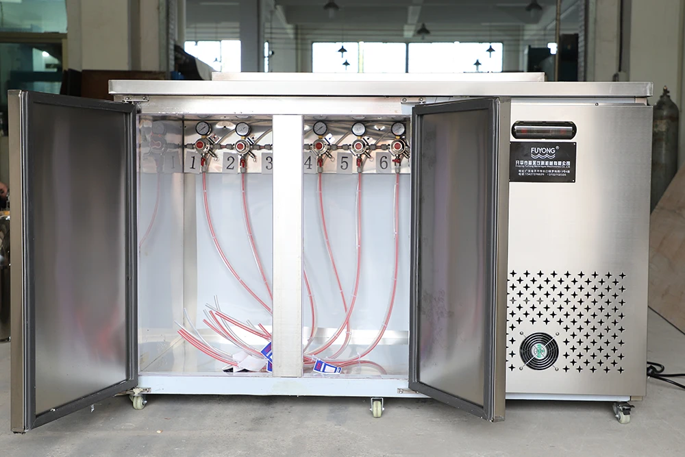Draft Beer Cooler Machine For Sale Stainless Steel Kegerator Beer Dispenser