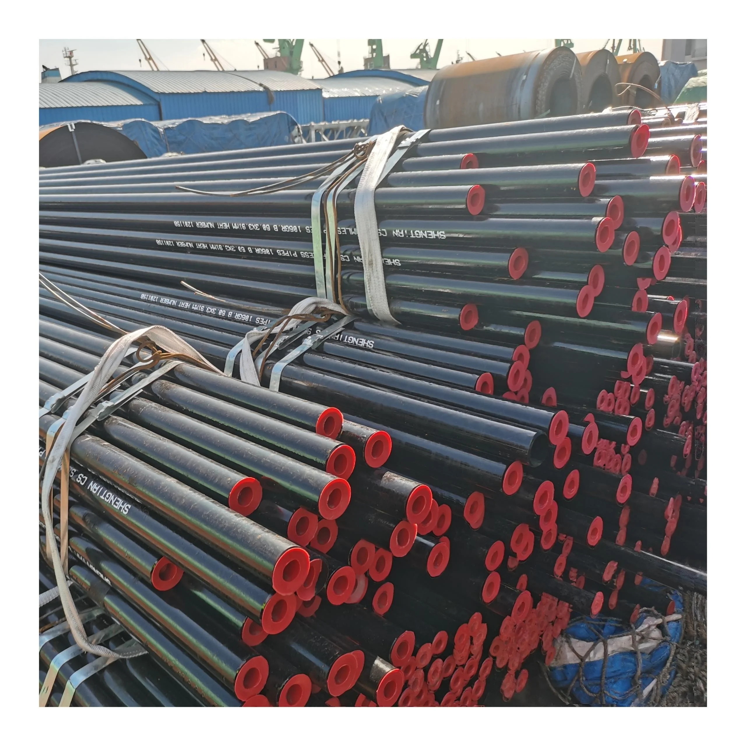 Black Iron Seamless Steel Pipe Used For Petroleum Pipeline