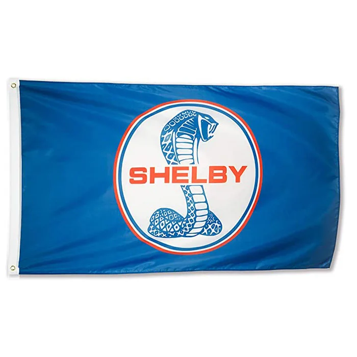 Custom Automotive Shelby Mustang Fan 3x5 Foot Polyester Flag Auto Ford Banner with Brass Grommets