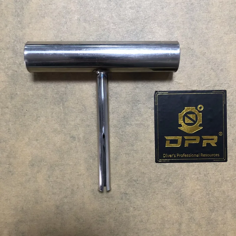DPR Brand Standard Size 316 stainless steel speargun T bar insertion tool for wishbone spearfishing underwater hunting