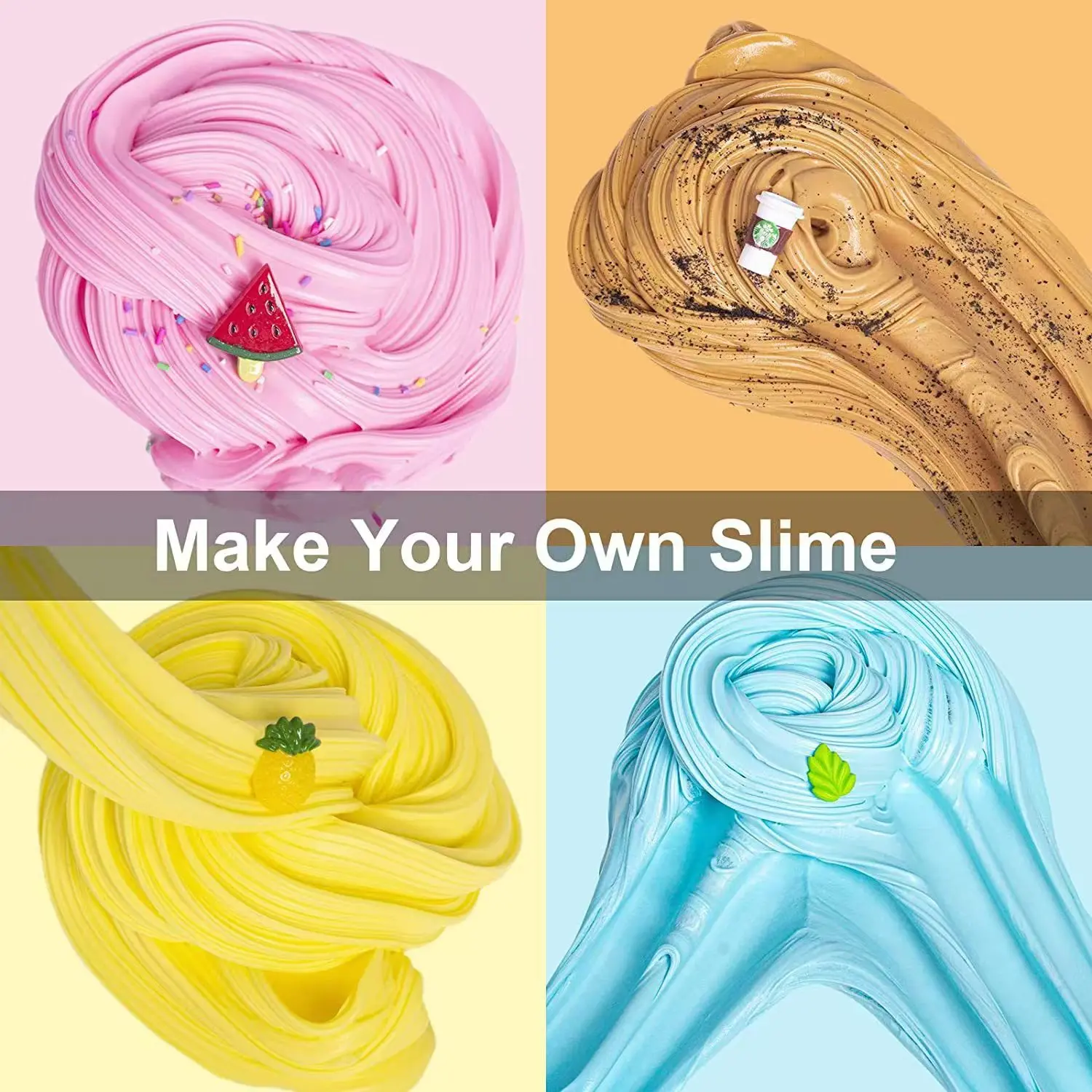 Slime Suppliers Crystal Clear Slime Gradient Transparent Crystal Mud Non-Stick Fluffy Slime