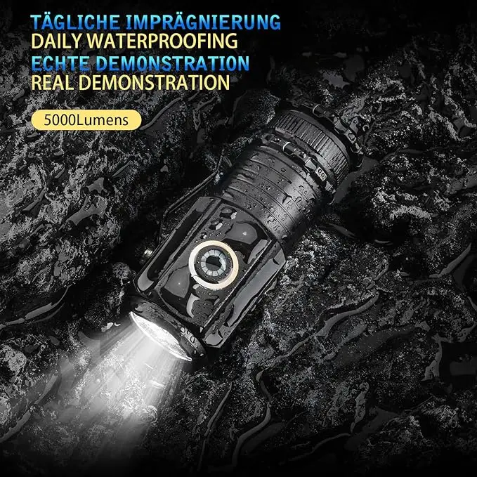 Mini 3LED 1800mm ATR  SST20 rechargeable waterproof with magnet hiking camping 18350 battery led torch flashlights