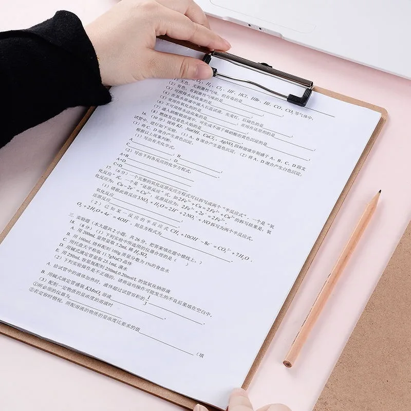 Hot Selling Custom Logo Printed A4 Size MDF Wooden Clipboard High Quality Storage Tool