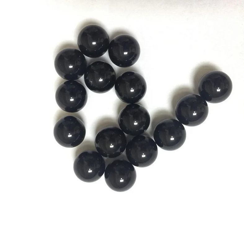 High precision transparent black round glass balls solid glass beads