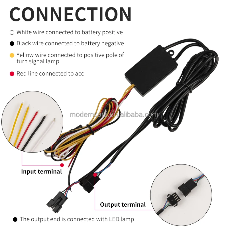 2pcs Car Daytime Running Light Headlight Strip Sequential Flow Turn Signal DRL Light Switchback Knight Rider Arrow LED Strip