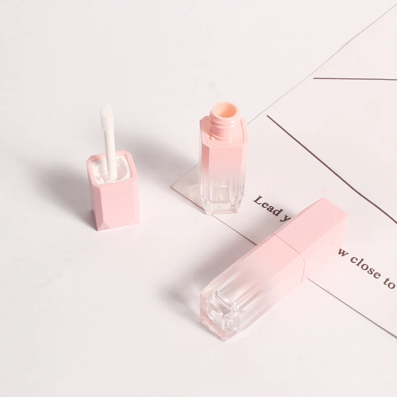 wholesale custom china hot sale unique design private label plastic empty lip gloss tube with brush