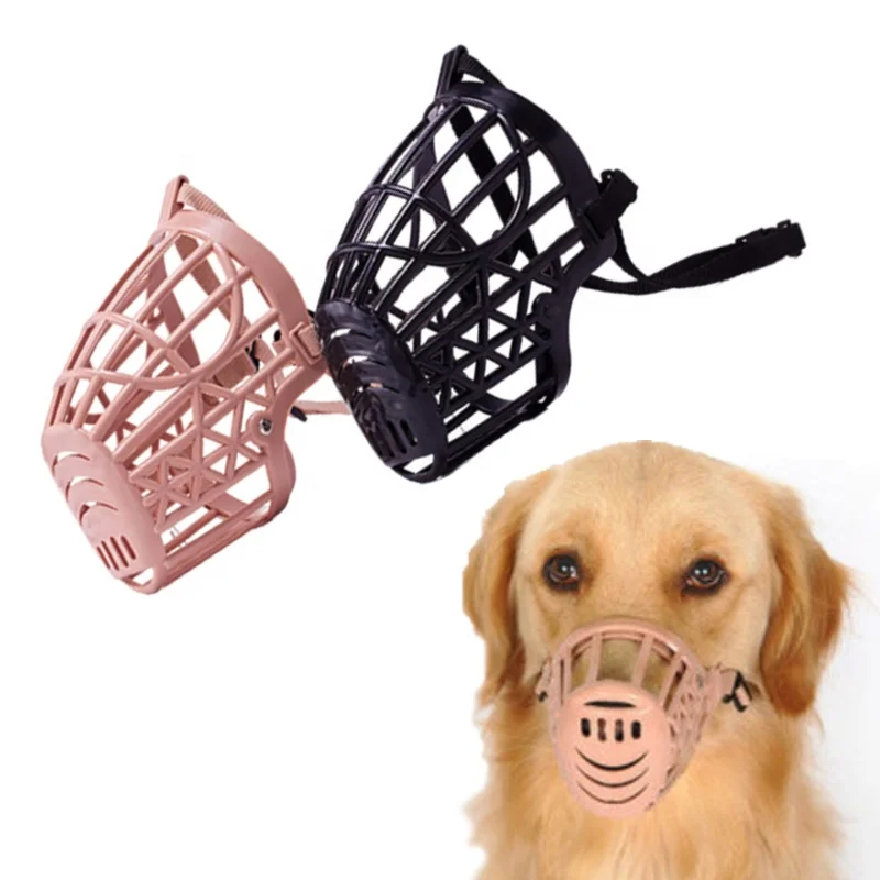 Wholesale Seven Size Durable Safety Pet Muzzle For Dogs Werewolf Plastic Breathable Barking Dog Muzzle Adjustable Muzzle for Dog