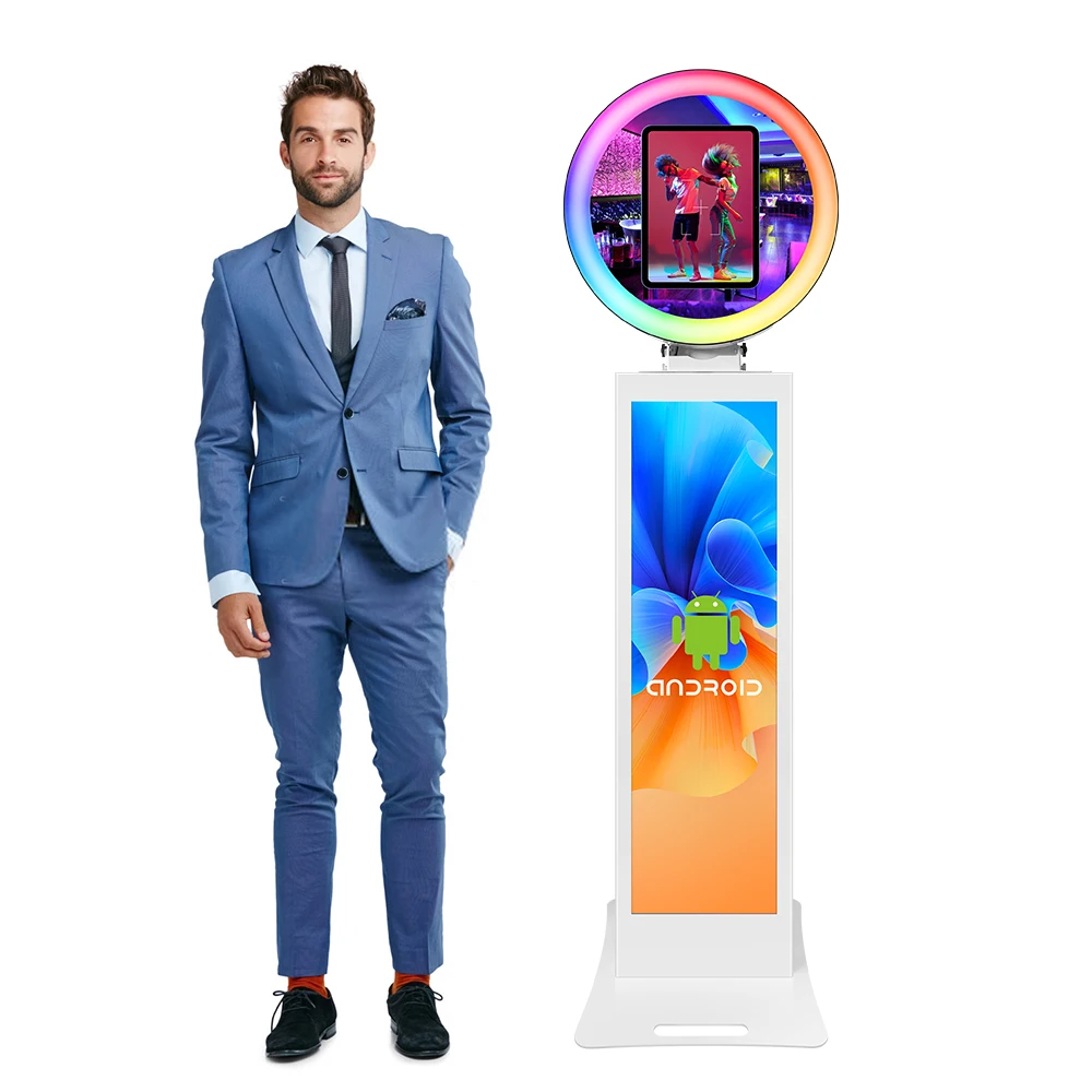 Dropshipping Real Time Green Screen Photo Booth Video Booth 180 Spinner