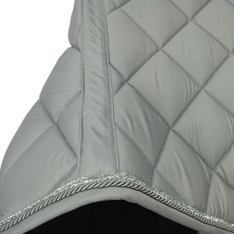 Supplier top quality english western equestrian dressage sheepskin satin pads saddles for horses racing