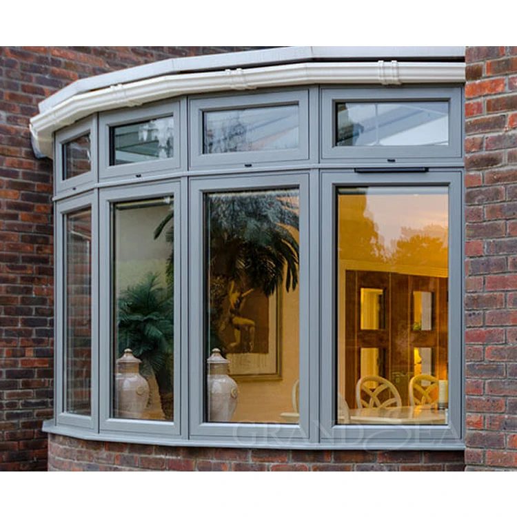 Алюминиевое эргономичное окно в стиле кантри с низким стеклом для балкона