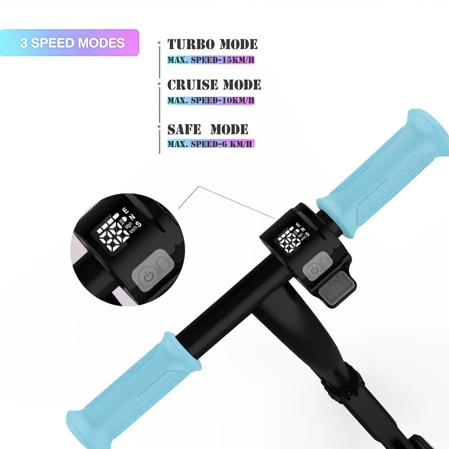 Electronic Kick Toy Electric Scooter Dropshipping EU Warehouse Foldable Children Girls Boys for Kids Steel Plastic 150W M2