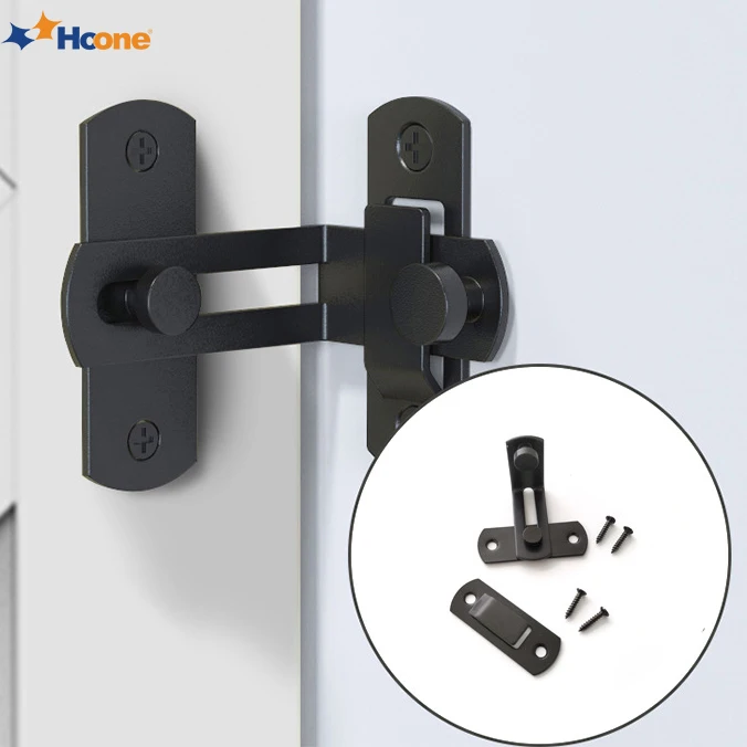 Hoone Flip Gate Latches For Barn Bathroom Garage Window Privacy Safety 90 Degree Sliding Barn Door Lock Hardware