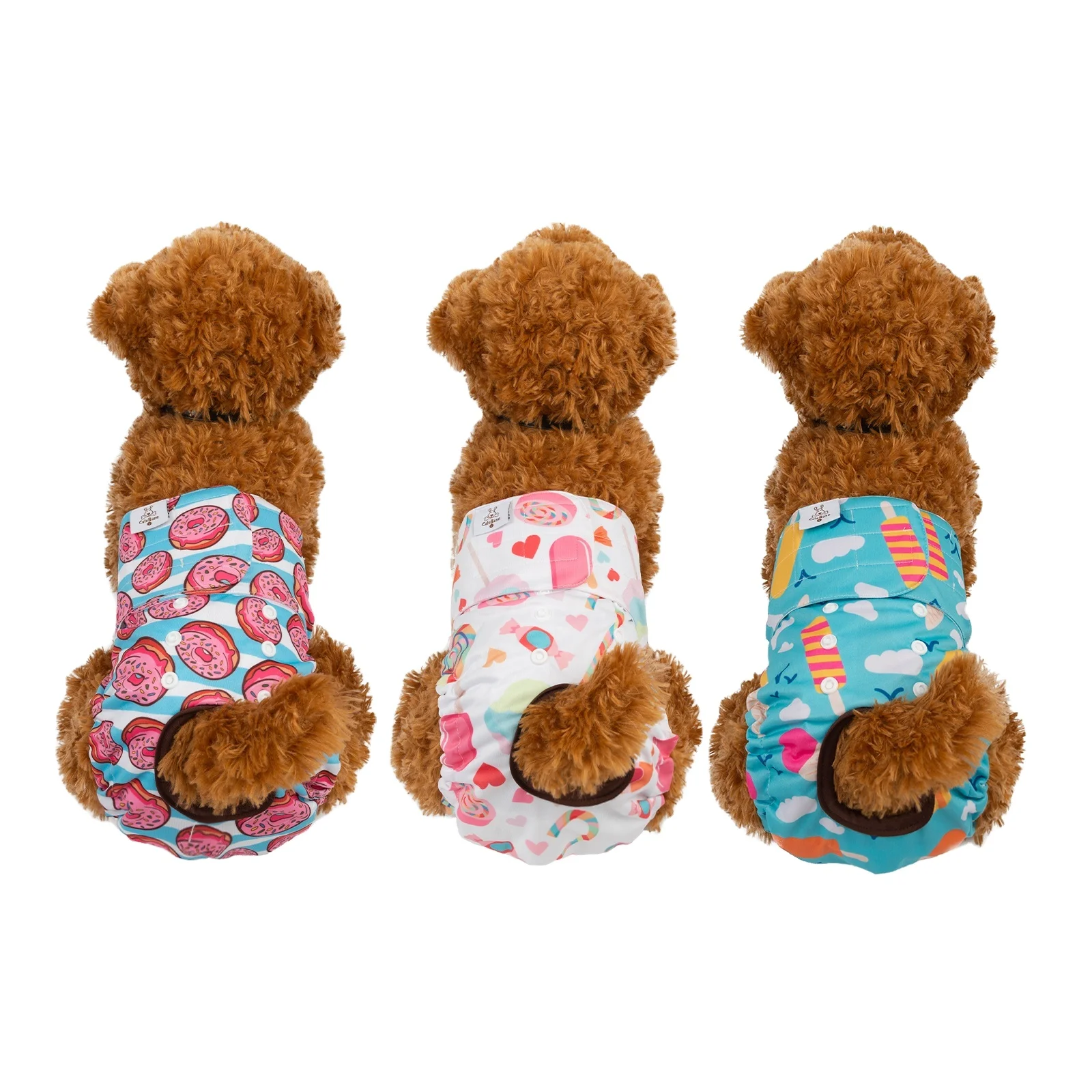 Free samples Female Dog Washable and Reusable Absorbent Cloth Pet Dog Diapers for Pet Diaper Pants