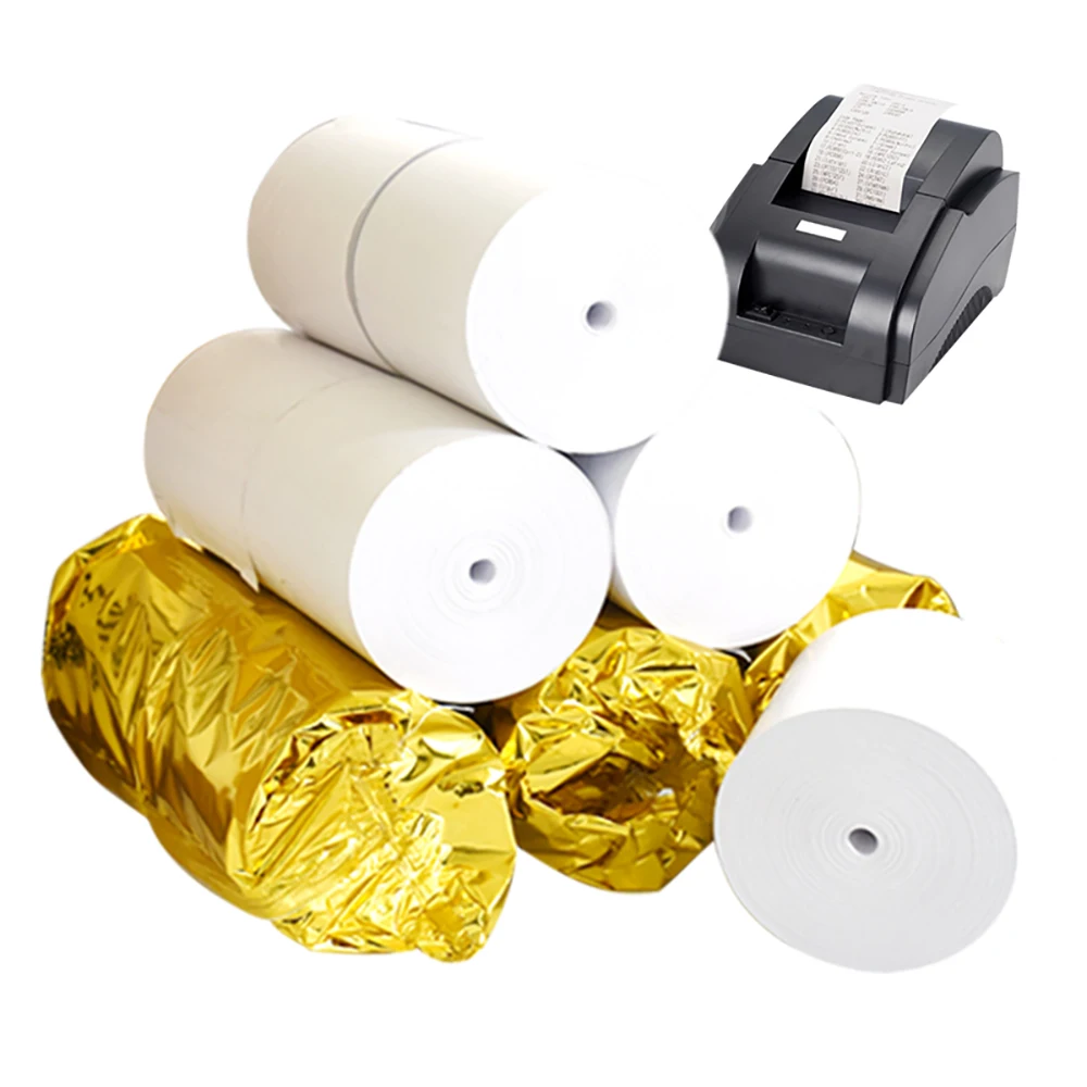 factory sale OEM service thermal paper roll 57x40mm cash register paper for pos machine cashier
