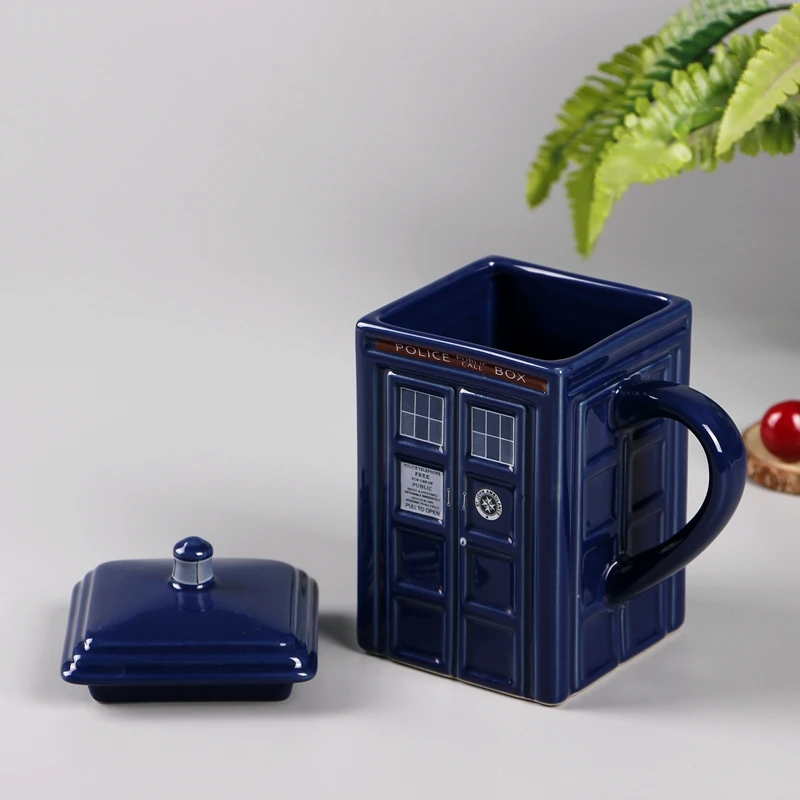 Оптовая продажа выгодная цена Полицейская Будка керамическая кружка кофейная чашка персональная полицейская телефонная связь