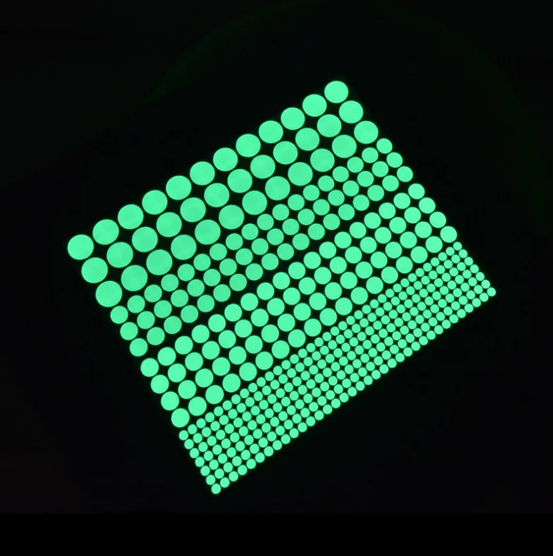 The Cheapest Glow In Dark Lighter Custom Vinyl Dots  For Room Decoration