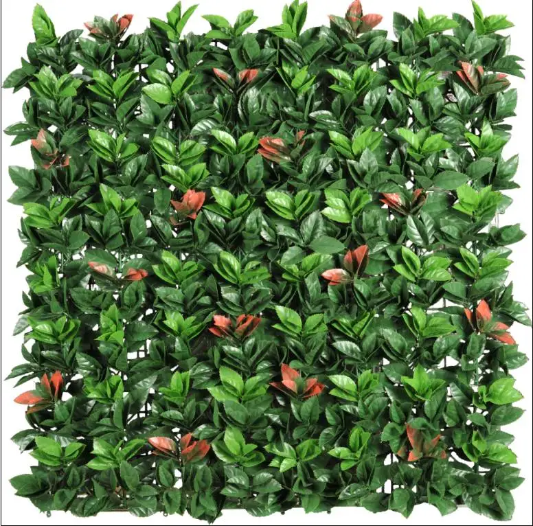 Cheap fire resistance artificial boxwood hedge fence vertical green wall