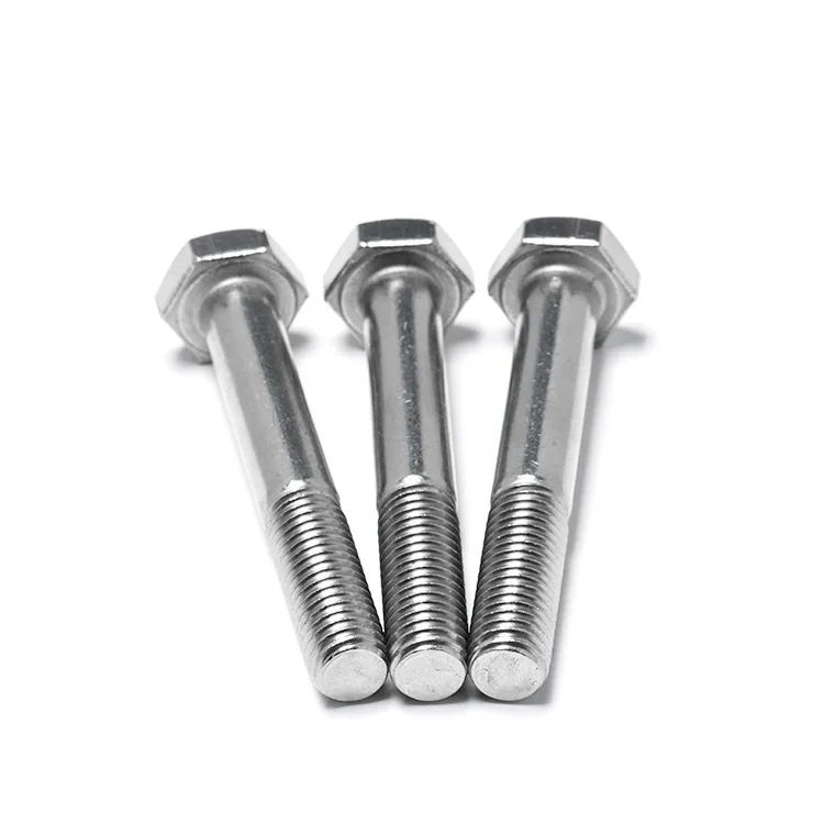 Top sales High quality  DIN933 Stainless Steel Hex bolt Full Thread Hexagon Bolt