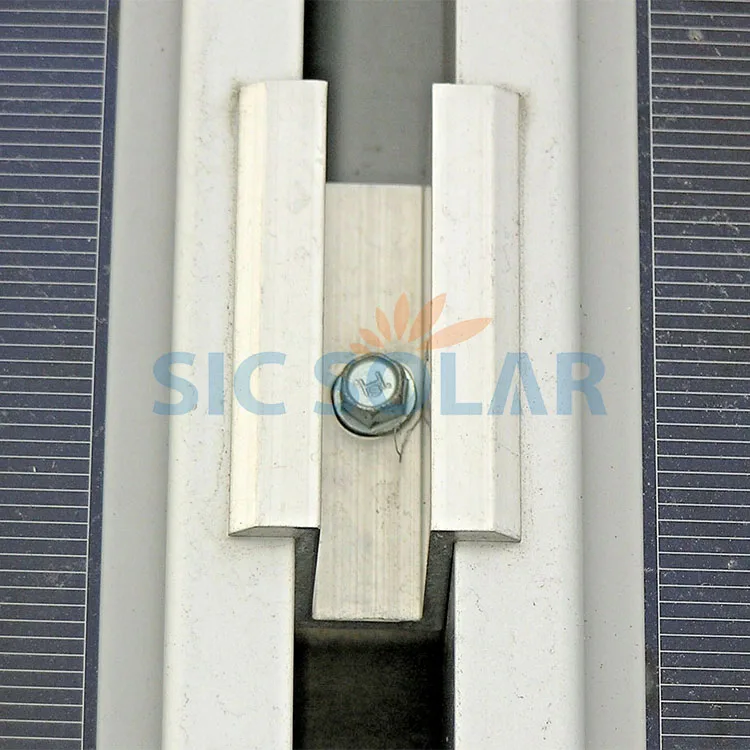 Factory Direct Sale Aluminum solar panel mounting brackets middle clamp