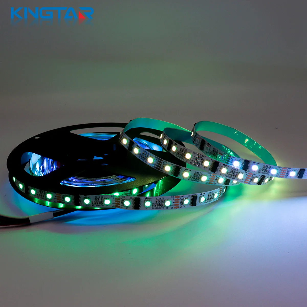 UCS512 RGB LED Strip IP67 Copper Body 12V Input Bluetooth Remote Control Switch Smart Strip Light For Decorations