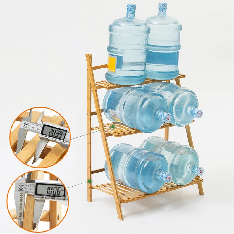 Custom Foldable Balcony Flower Stand Wooden Multi-Layer Indoor Floor Living Room Plant Stand