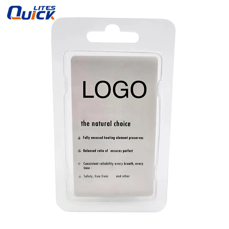 free samples 1ml clamshell blister packaging with custom  insert card packaging