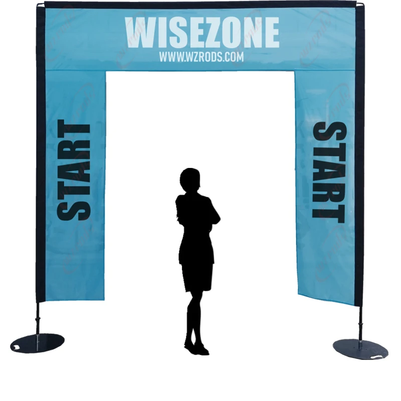 Wisezone настроенные новые перспективные квадратные ворота для проведения мероприятий рекламной рекламы.