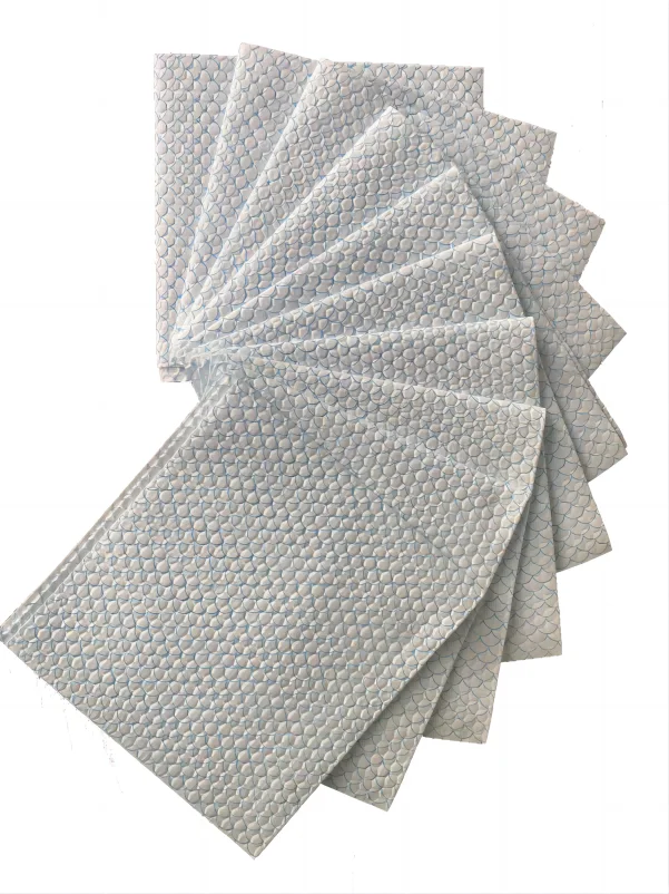 Customized cellulose wood pulp PP fish scale spunlace cleaning wipe embossed honeycomb hexagonal heavy-duty engineering industry