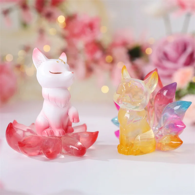 Hot Selling Personalized Design Fox Kits Soft PVC Rubber Figurine Model Action Figure