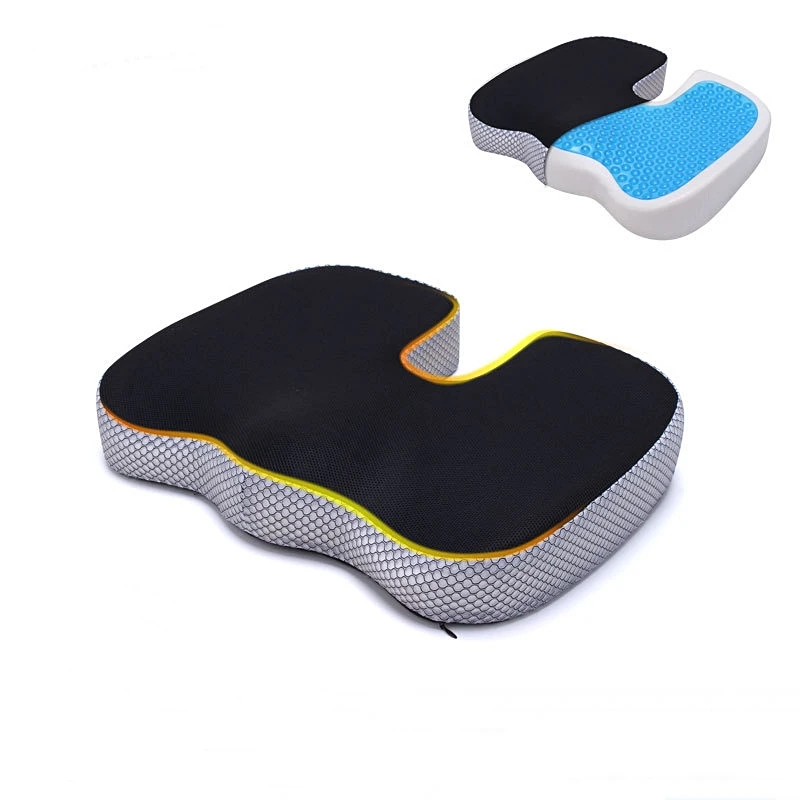 Gel Enhanced Seat Cushion Orthopedic Gel & Memory Foam Coccyx Cushion for Tailbone Pain Office Chair Car Seat Cushion