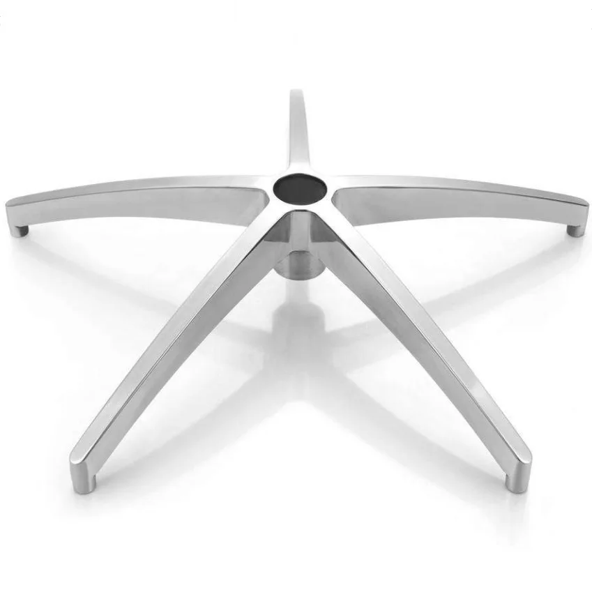 aluminium die casting 5-star chair base/ die cast aluminium chair base a380 die casting