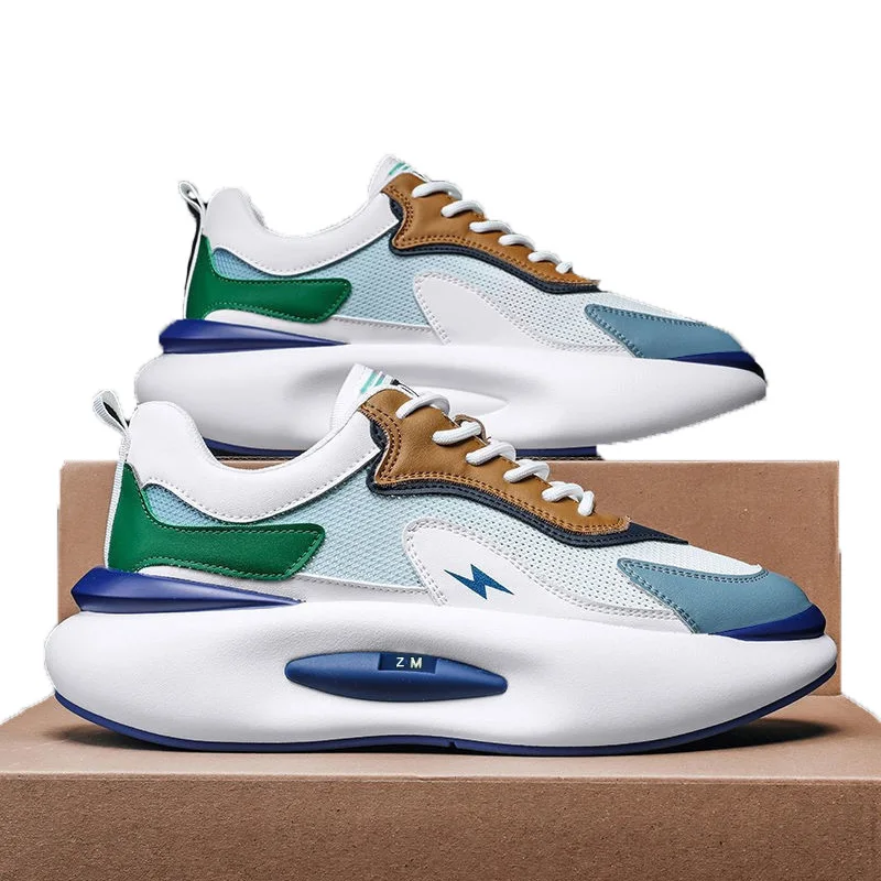 Wholesale Sport Sneaker Shoes Factory Comfortable Breathable and Durable Air Cushion Sport Running Shoes for Men