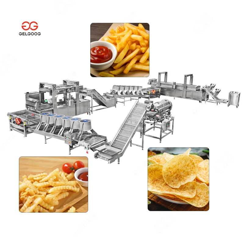 Fresh Potato Chips Finger Make Machine Making Cassava Chips Processing Plant for Potato