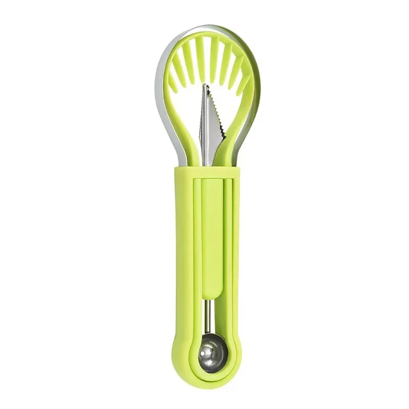 Лучший продавец на заказ кухонные приспособления набор инструментов для фруктов 3 в 1 портативное устройство резки из нержавеющей стали резак