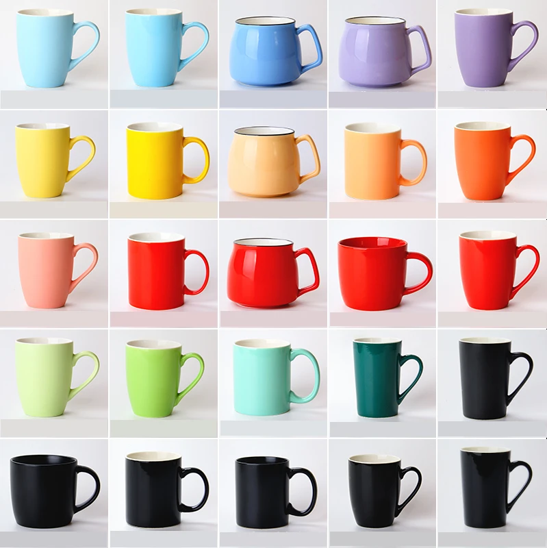 Nordic style promotional custom sublimation blank mug ceramic coffee tea mug with handle