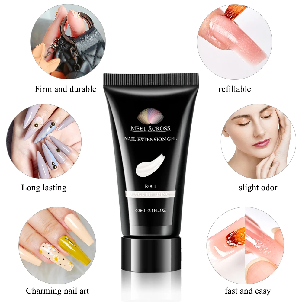 Factory Direct Sale Extension Tip Color Polish Logo Art Pastel Hard Kg Uv Glue Liner Acrylic Gel Nail Builder