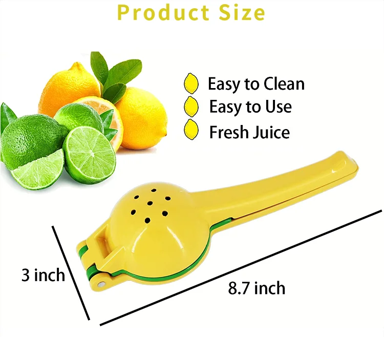 Dropshipping Europe Lime Squeezer & 2-In-1 Lemon Squeezer Easy To Use Manual Juicer Hand Press Extracts Juices