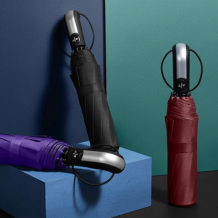 Promotion cheap price automatic umbrella windproof gift folding umbrella sun and rain umbrella