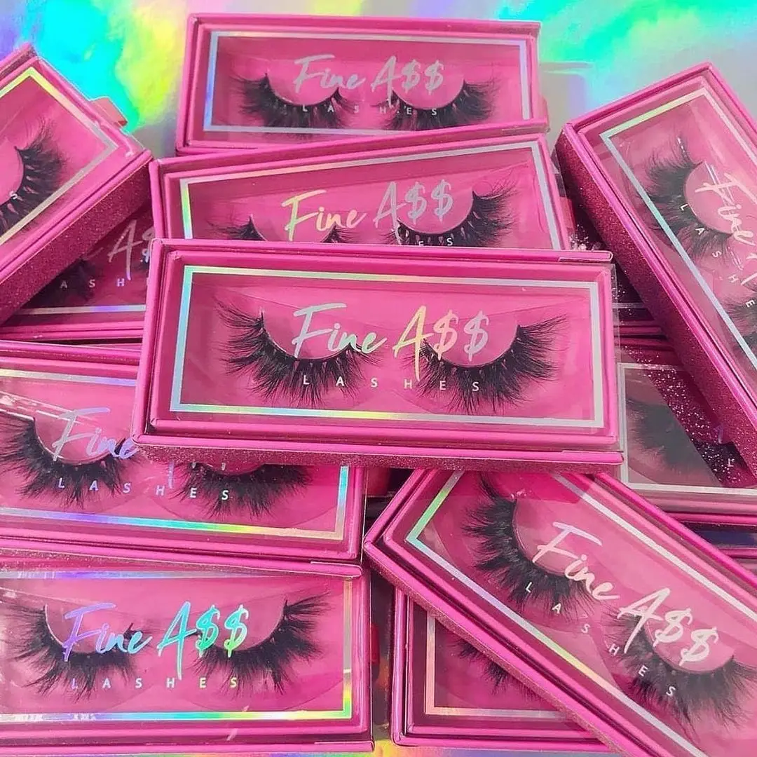 Wholesale False Eyelashes mink lashes With faux mink lashes lash packaging