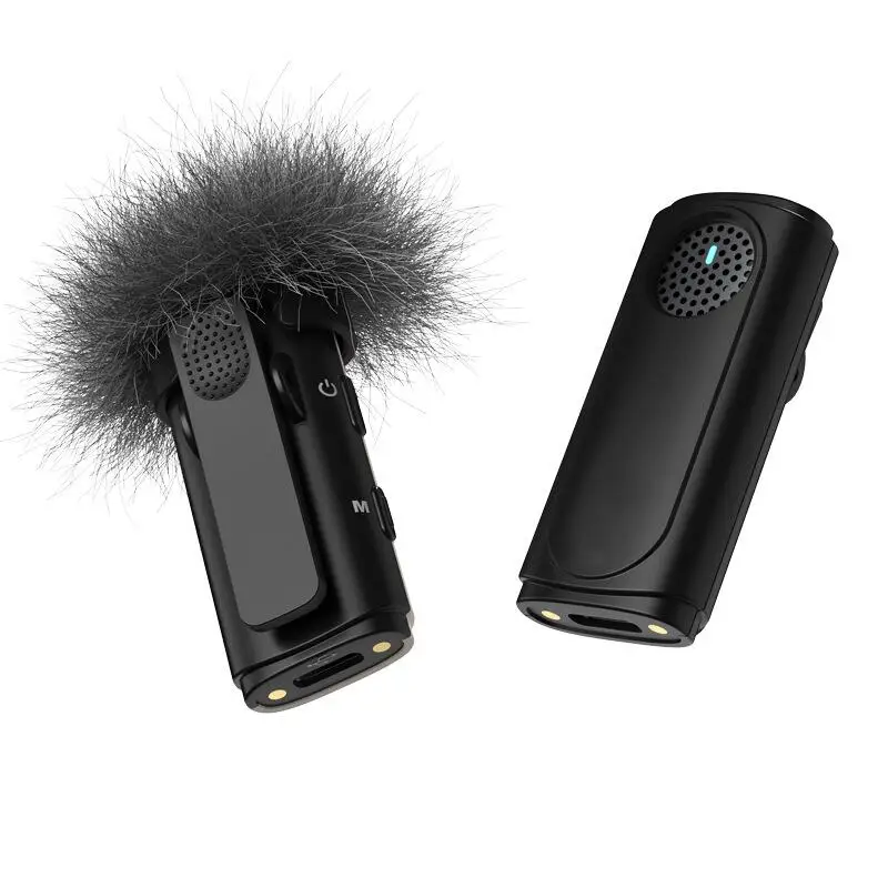 2023 New Wireless Lavalier Microphone Portable Audio Video Recording Mic K9 K8 Live Broadcast Gaming Mini Microphone For Phone