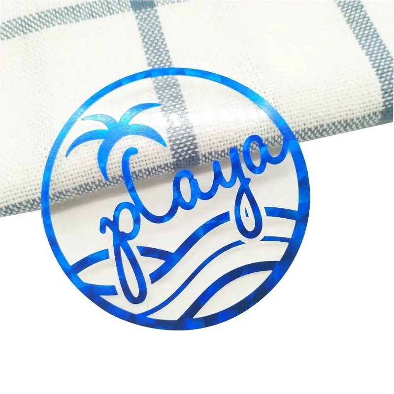 OEM Private Design Rose Gold Foil Clear round Sticker Transparent Vinyl Adhesive Label for Perfume & Cosmetics Food Custom Logo