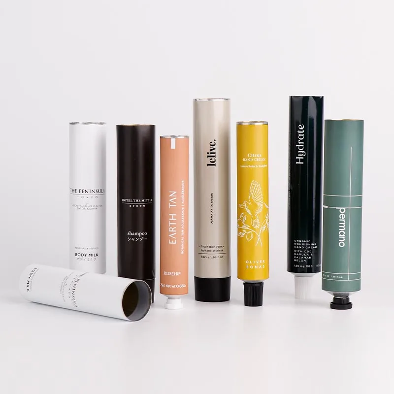 Aluminum collapsible cosmetic tubes hand cream aluminum tube with free sample