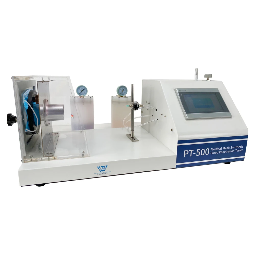 
ISO 22609 Non-woven Mask Synthetic Blood Penetration Tester For Mask And clothing 